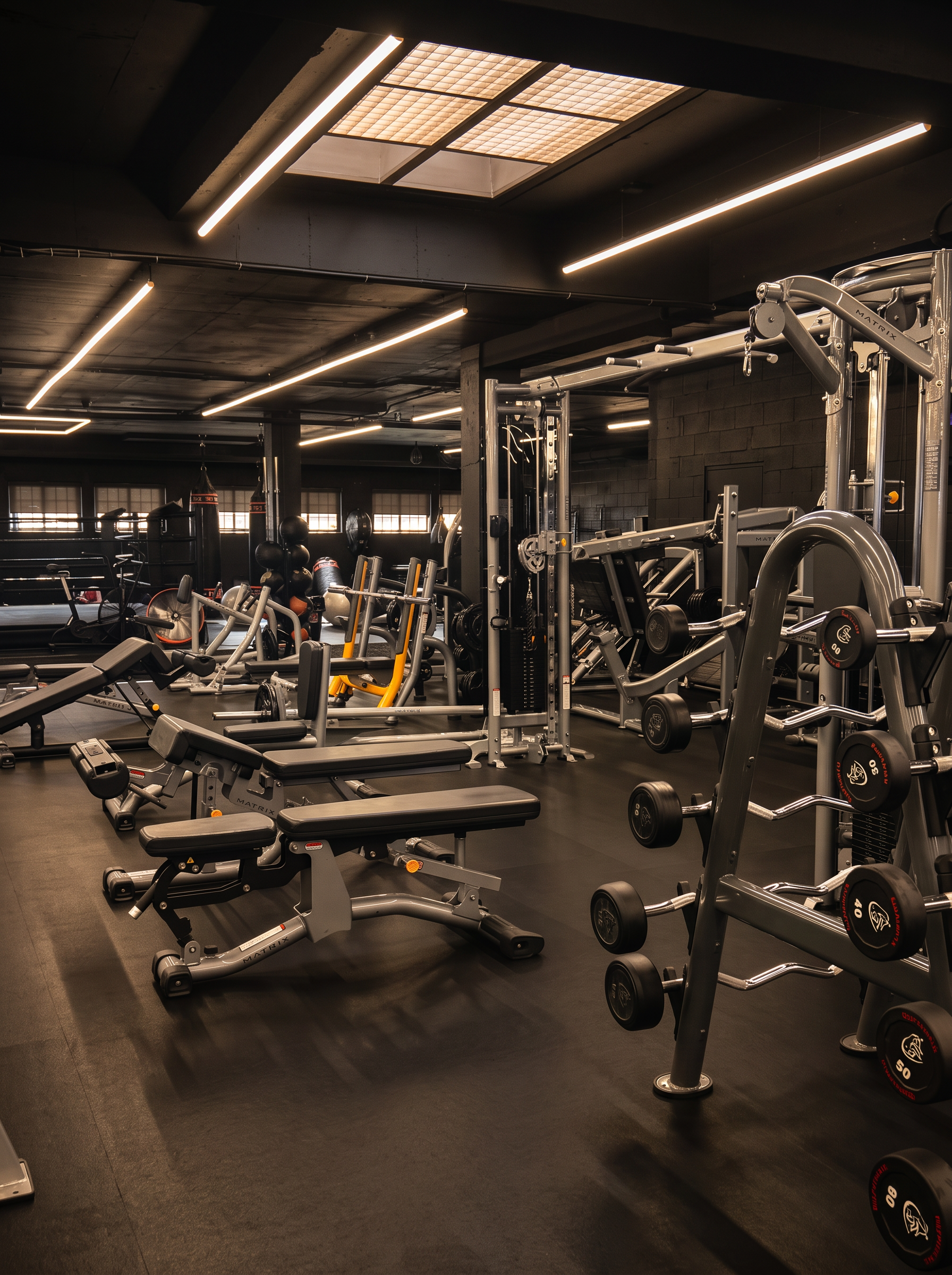 Strength Floor at LUX Fitness gym in Saint-Léonard, Montreal